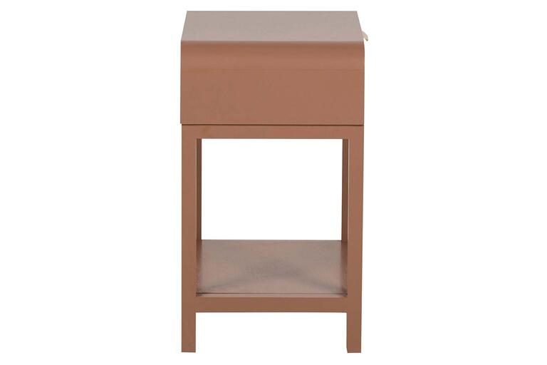 MESITA DE NOCHE 1 CAJON PINO MDF MARRON 48x36x61CM