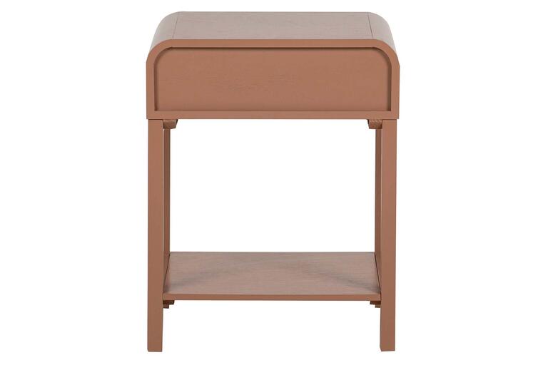 MESITA DE NOCHE 1 CAJON PINO MDF MARRON 48x36x61CM