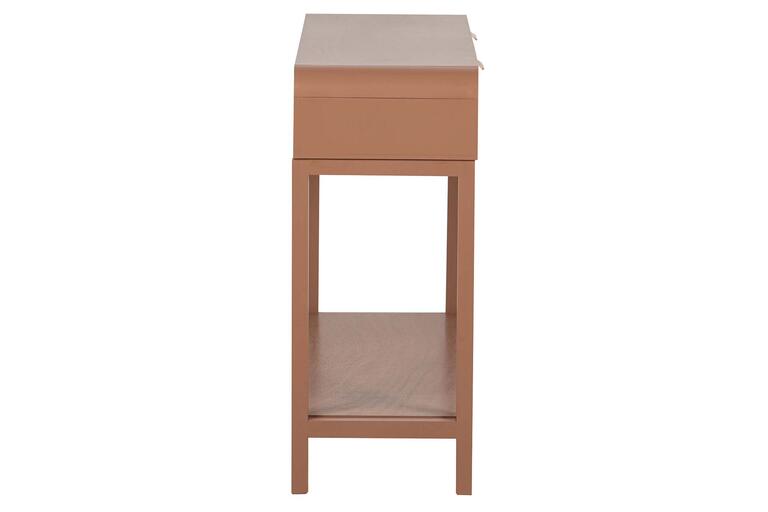 CONSOLA 2 CAJONES PINO MDF MARRON 90x32x75 CM
