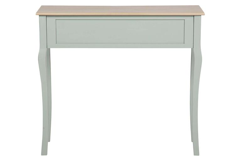 CONSOLA 2 CAJONES PINO MDF GRIS 90x38x78 CM