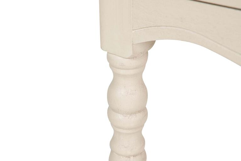 MESITA DE NOCHE 1 CAJON PINO MDF BEIGE 45x35x75 CM