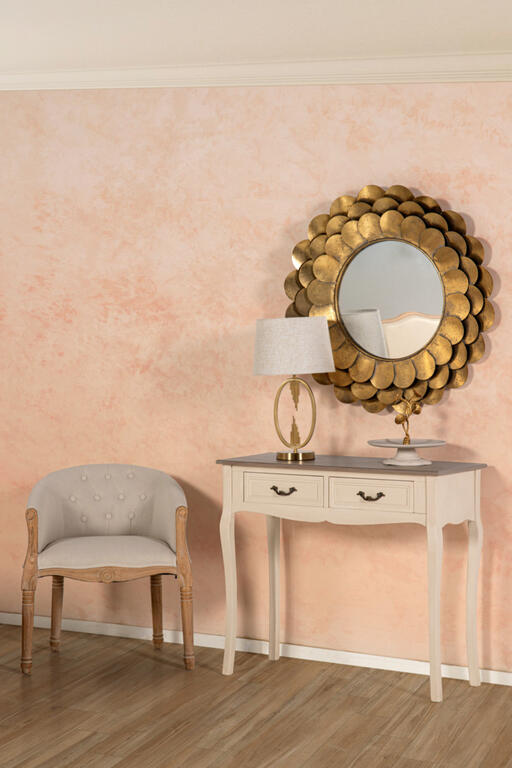 CONSOLA 2 CAJONES PINO MDF BEIGE 90x38x78 CM