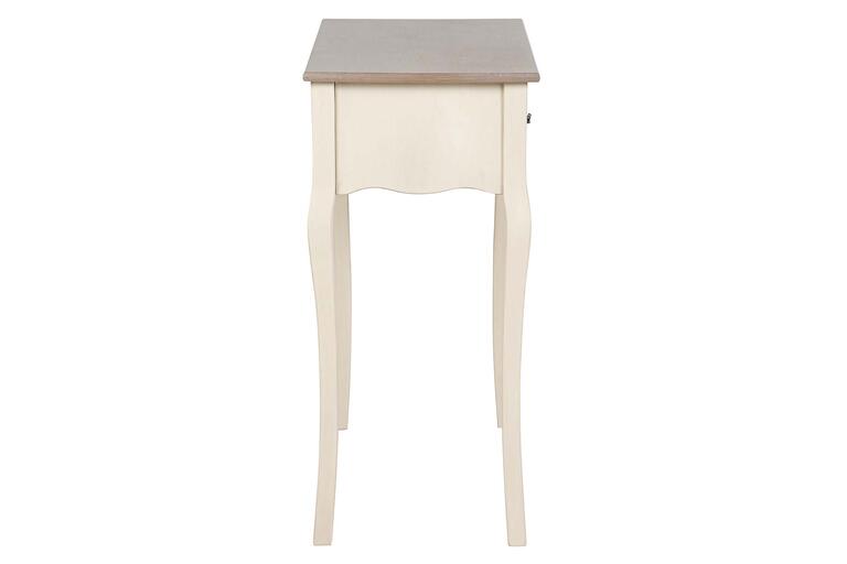 CONSOLA 2 CAJONES PINO MDF BEIGE 90x38x78 CM