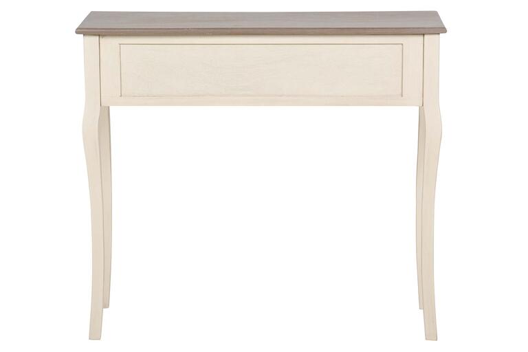 CONSOLA 2 CAJONES PINO MDF BEIGE 90x38x78 CM