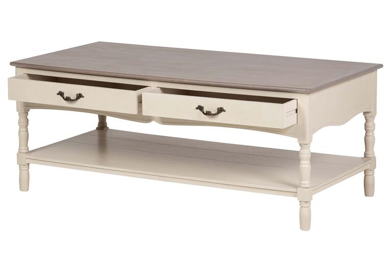 MESA CENTRO PINO MDF BEIGE 120x48x60 CM