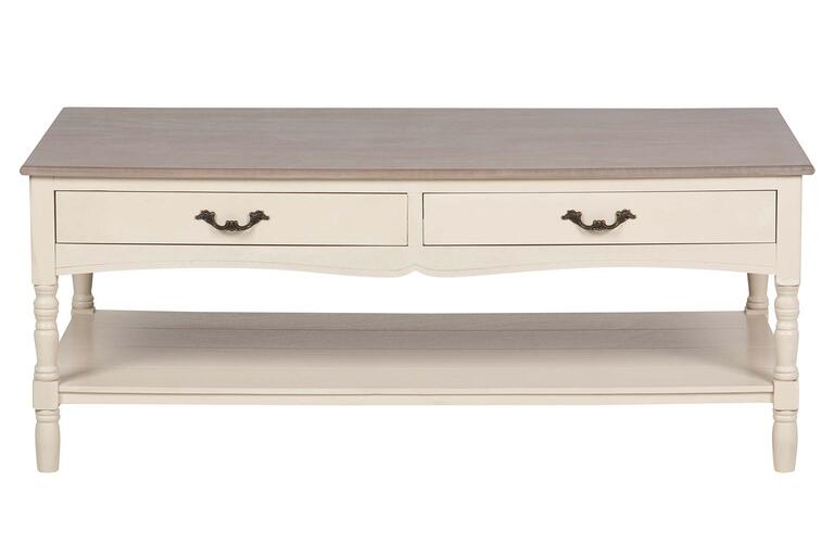 MESA CENTRO PINO MDF BEIGE 120x48x60 CM