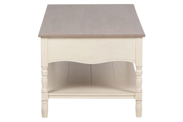 MESA CENTRO PINO MDF BEIGE 120x48x60 CM