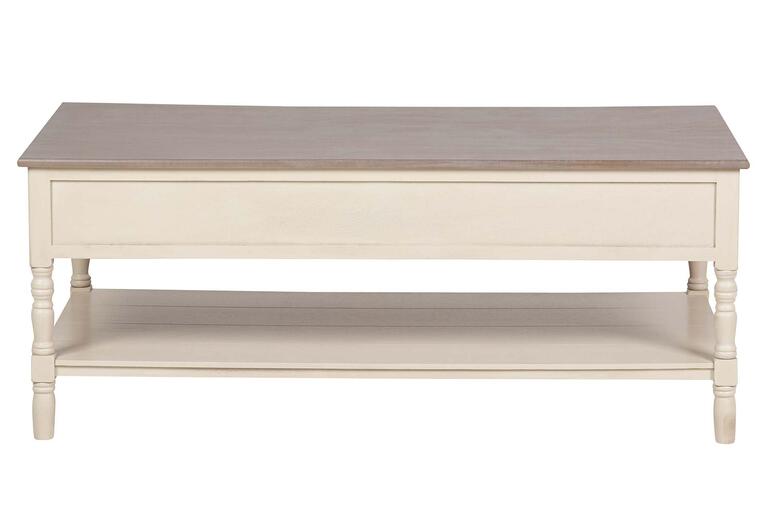 MESA CENTRO PINO MDF BEIGE 120x48x60 CM