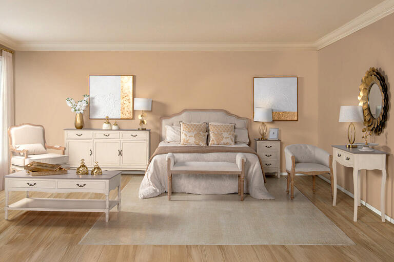 MESITA DE NOCHE PINO MDF BEIGE 43x33x66 CM