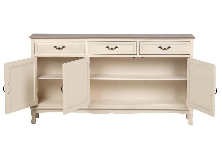 APARADOR PINO MDF BEIGE 150x28x81 CM