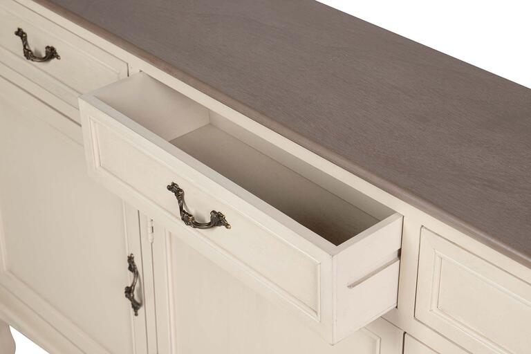 APARADOR PINO MDF BEIGE 150x28x81 CM