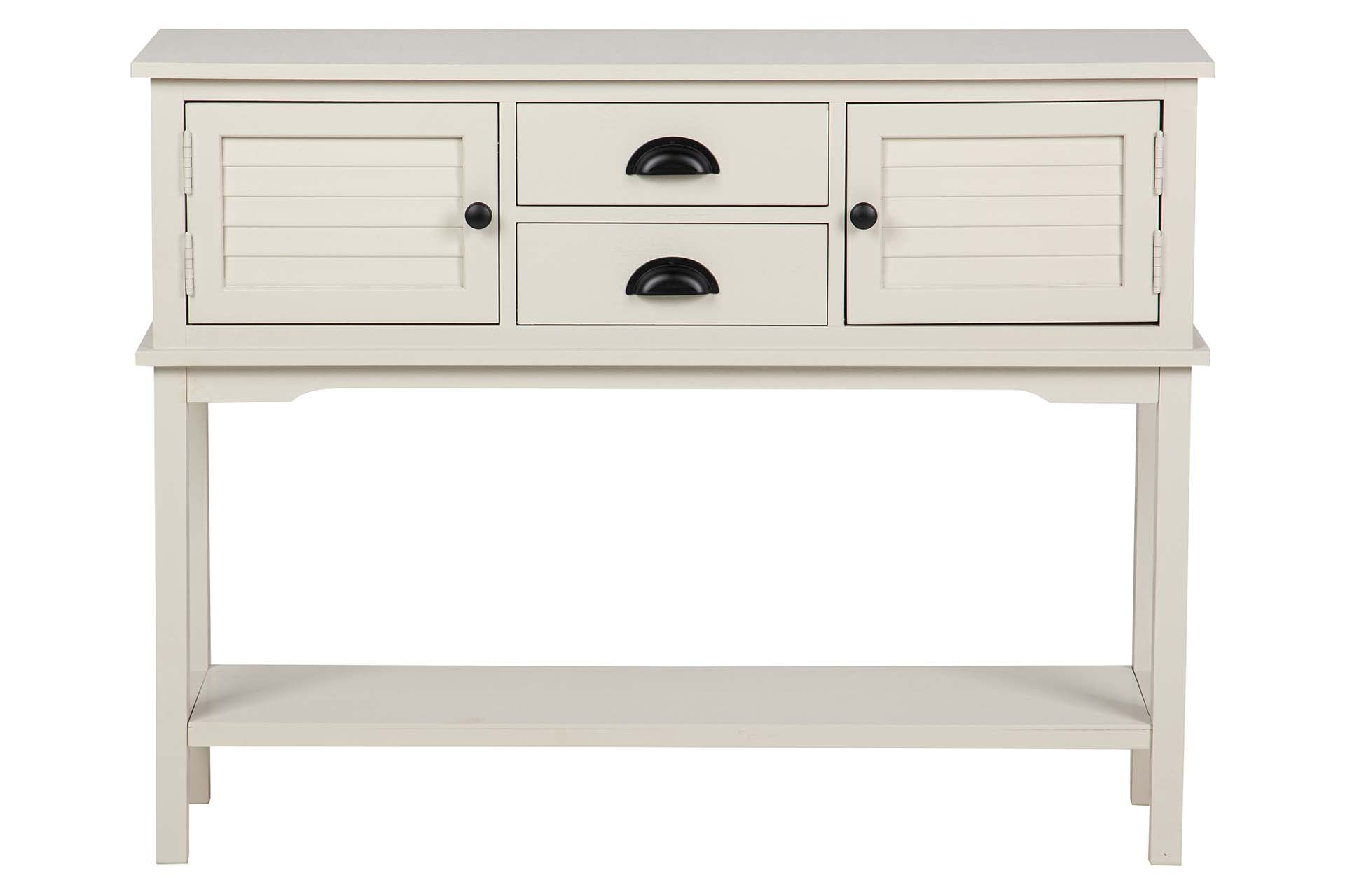 CONSOLA PUERTAS CAJONES PINO MDF 106x30x81 CM