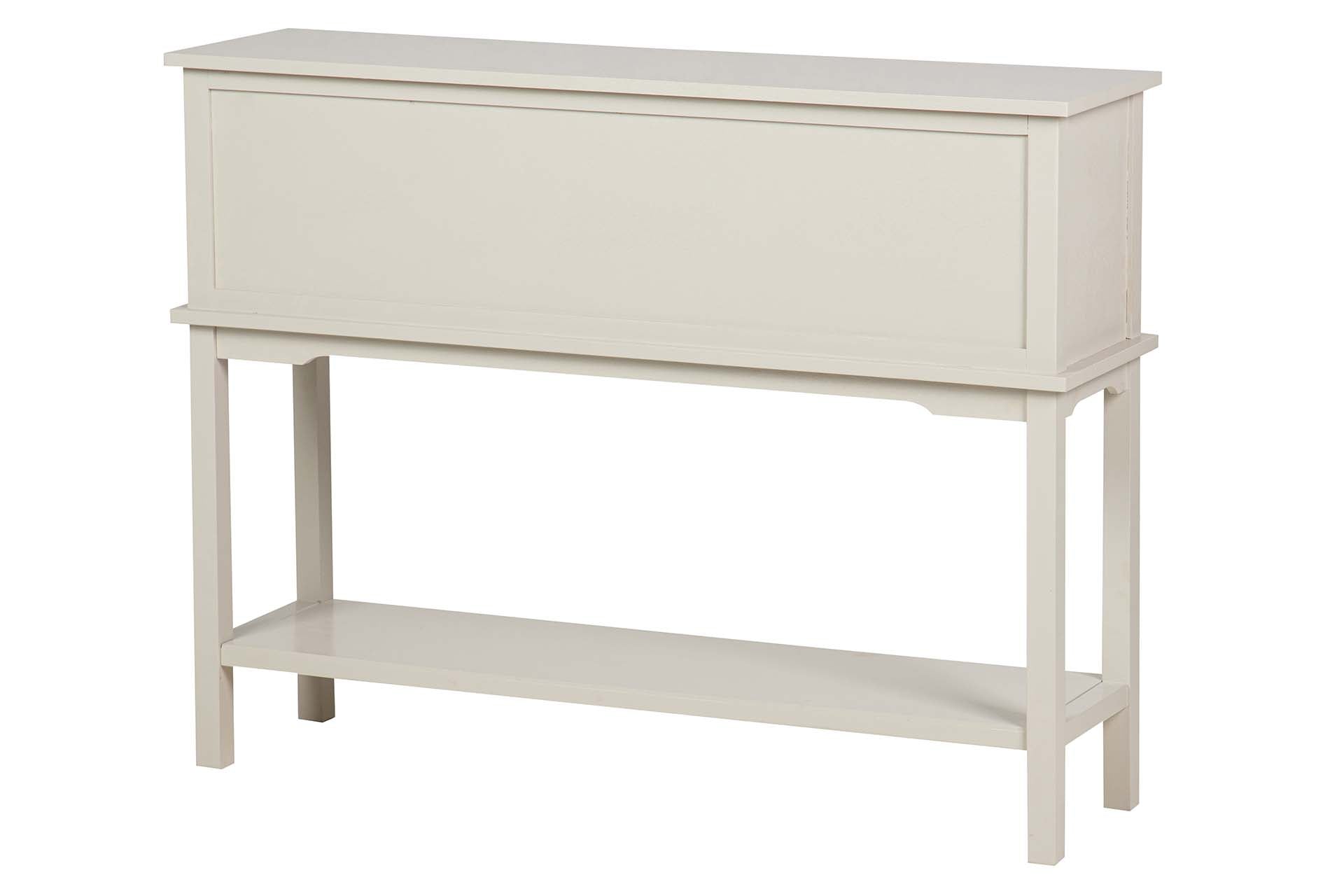 CONSOLA PUERTAS CAJONES PINO MDF 106x30x81 CM