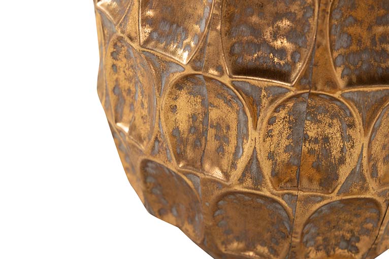 CONJUNTO DE 3 VASOS DE METAL 38x38x37 30x30x29 23x23x24CM