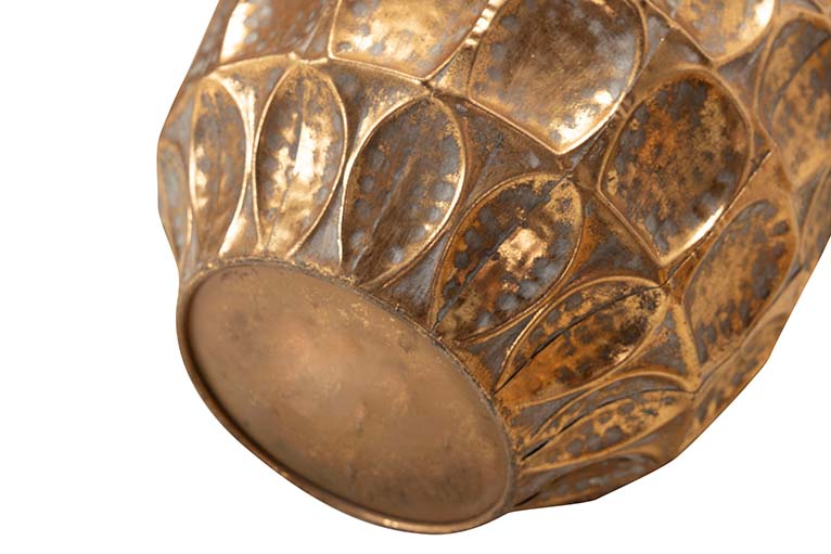 CONJUNTO DE 3 VASOS DE METAL 38x38x37 30x30x29 23x23x24CM