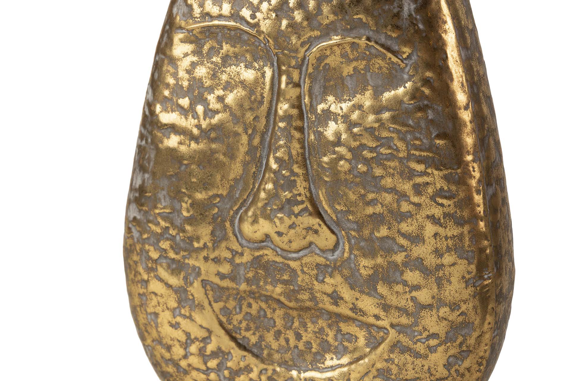 GOLD METAL VASE 29x12x35 CM