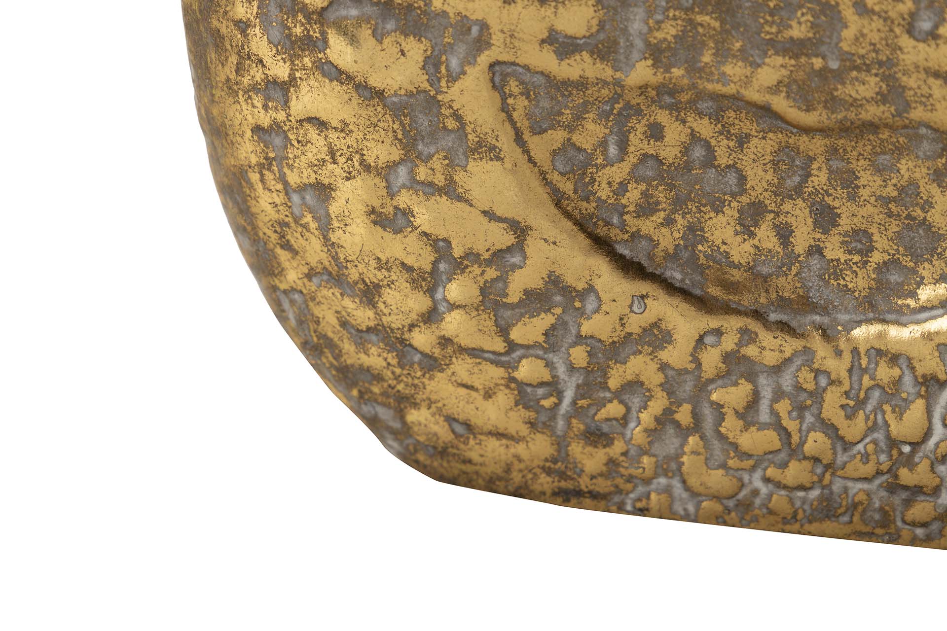 GOLD METAL VASE 29x12x35 CM