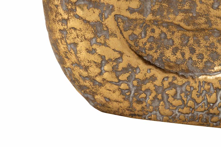 JARRON METAL DORADO 29x12x35 CM