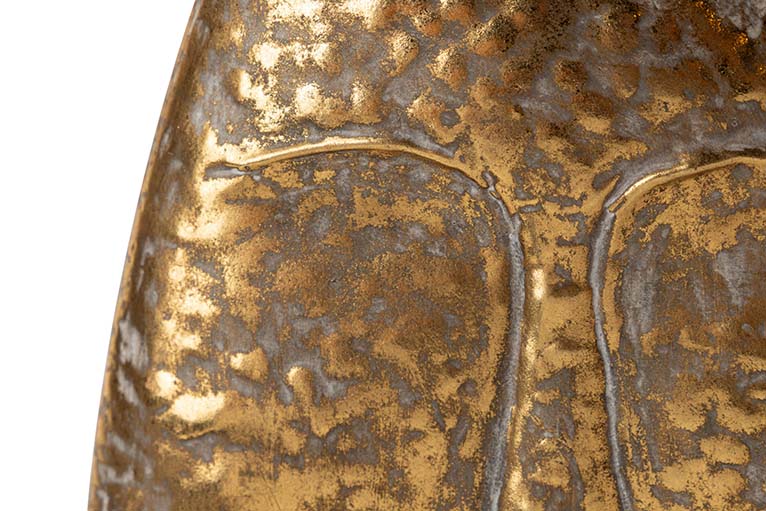 JARRON METAL DORADO 29x12x35 CM