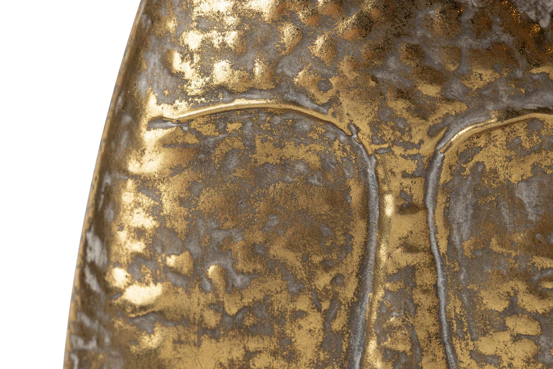 GOLD METAL VASE 29x12x35 CM