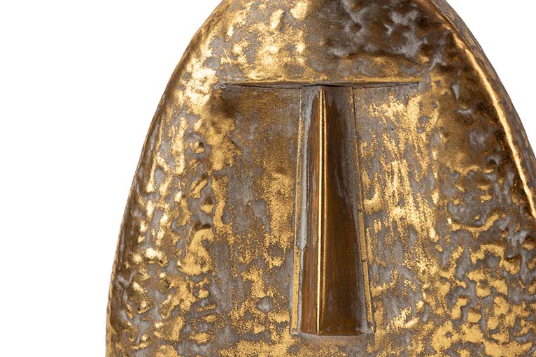 VASO DE METAL DOURADO 28x13x36 CM