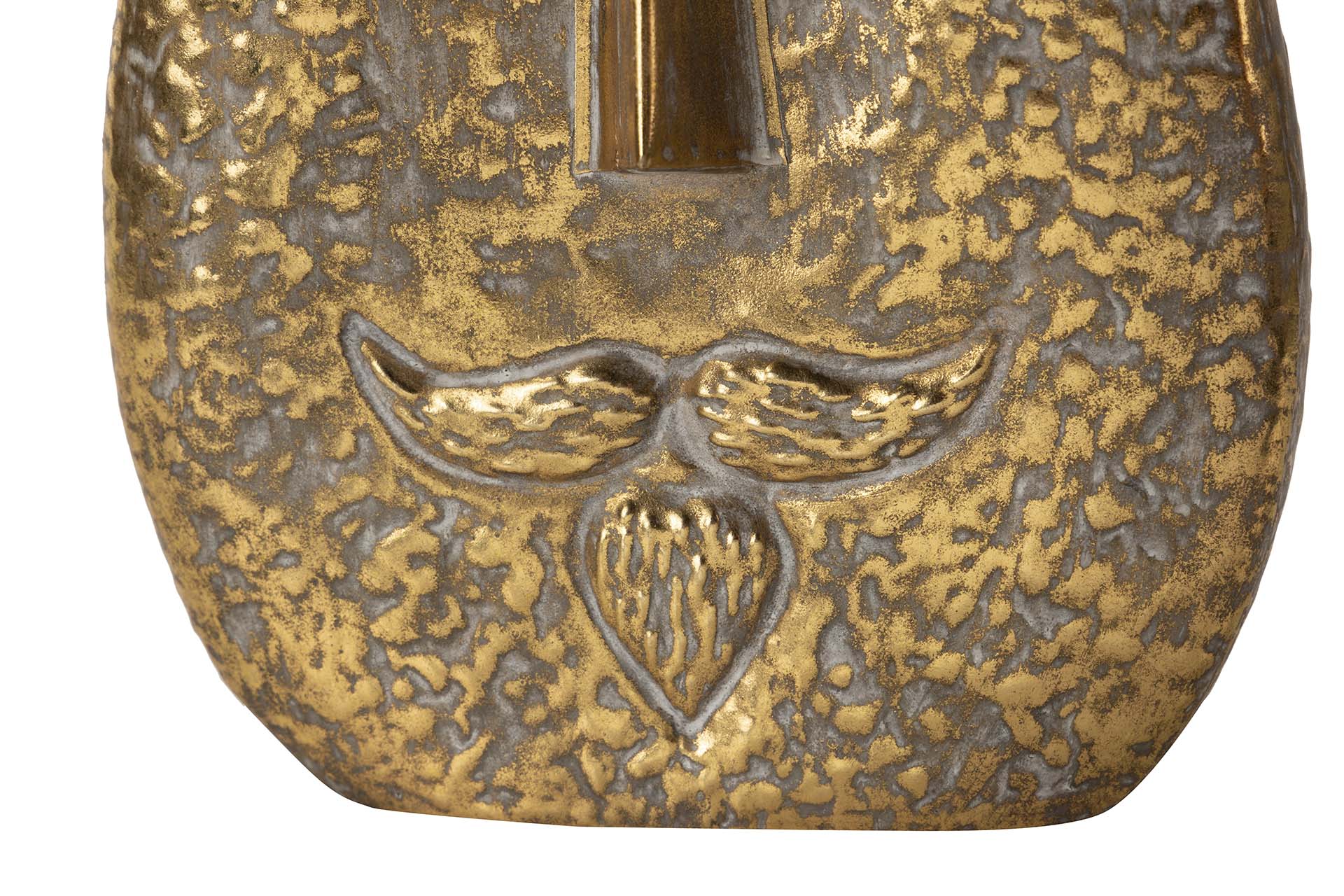 GOLD METAL VASE 28x13x36 CM