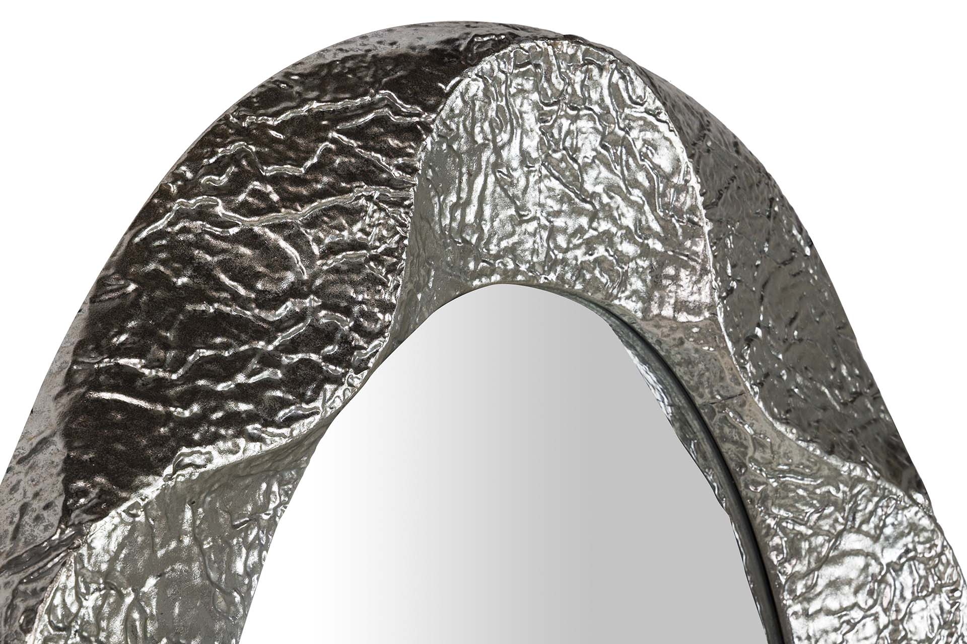 ESPELHO DE METAL PRATEADO 88x7x128 CM