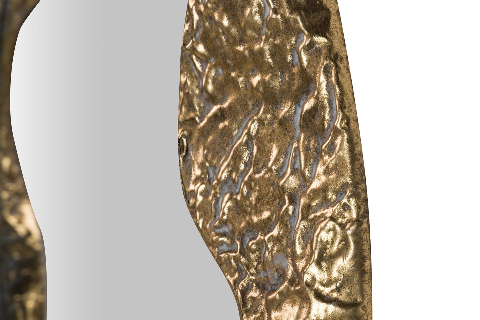 ESPELHO DE METAL DOURADO 104x7x104 CM