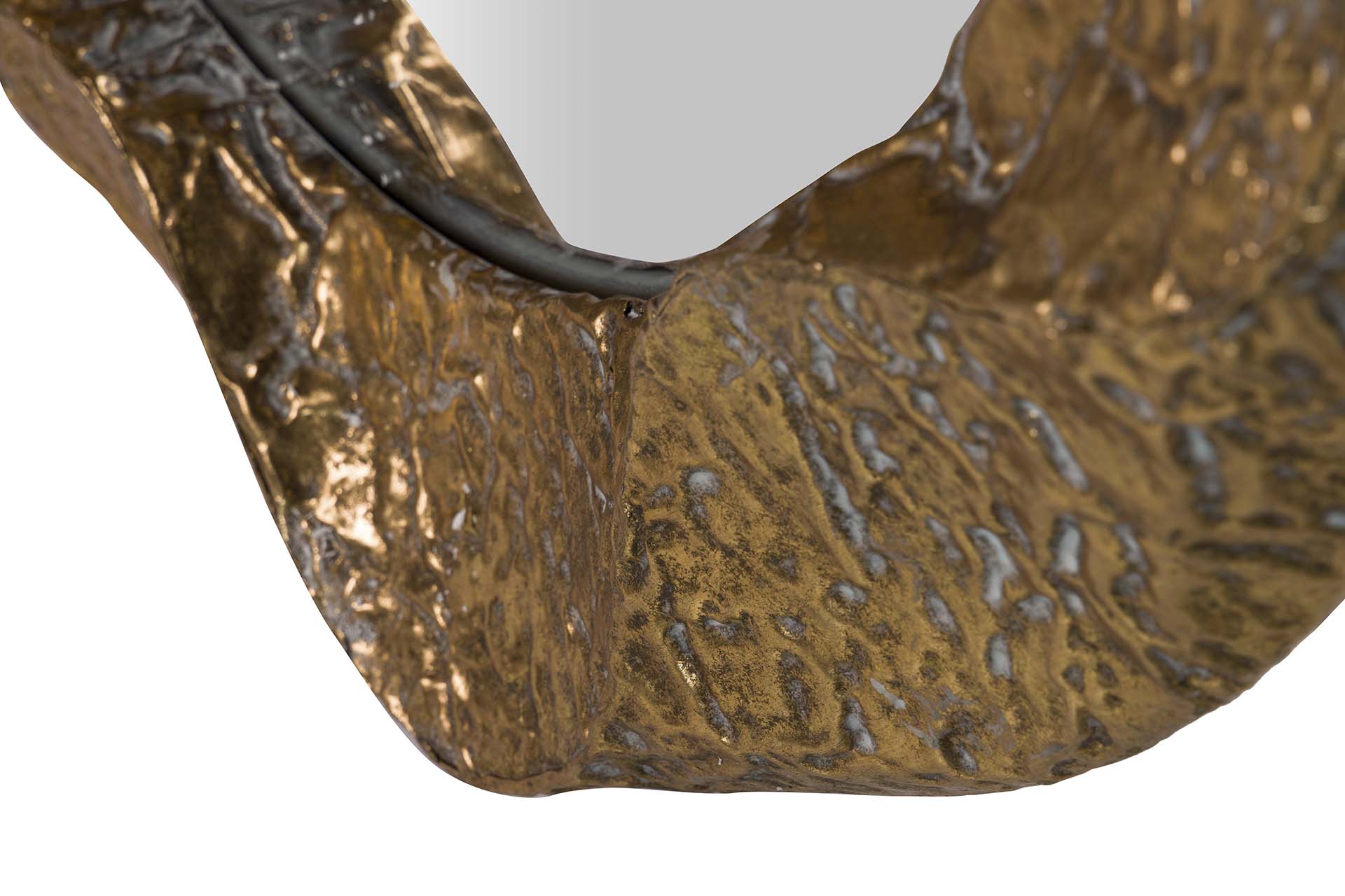 ESPELHO DE METAL DOURADO 104x7x104 CM