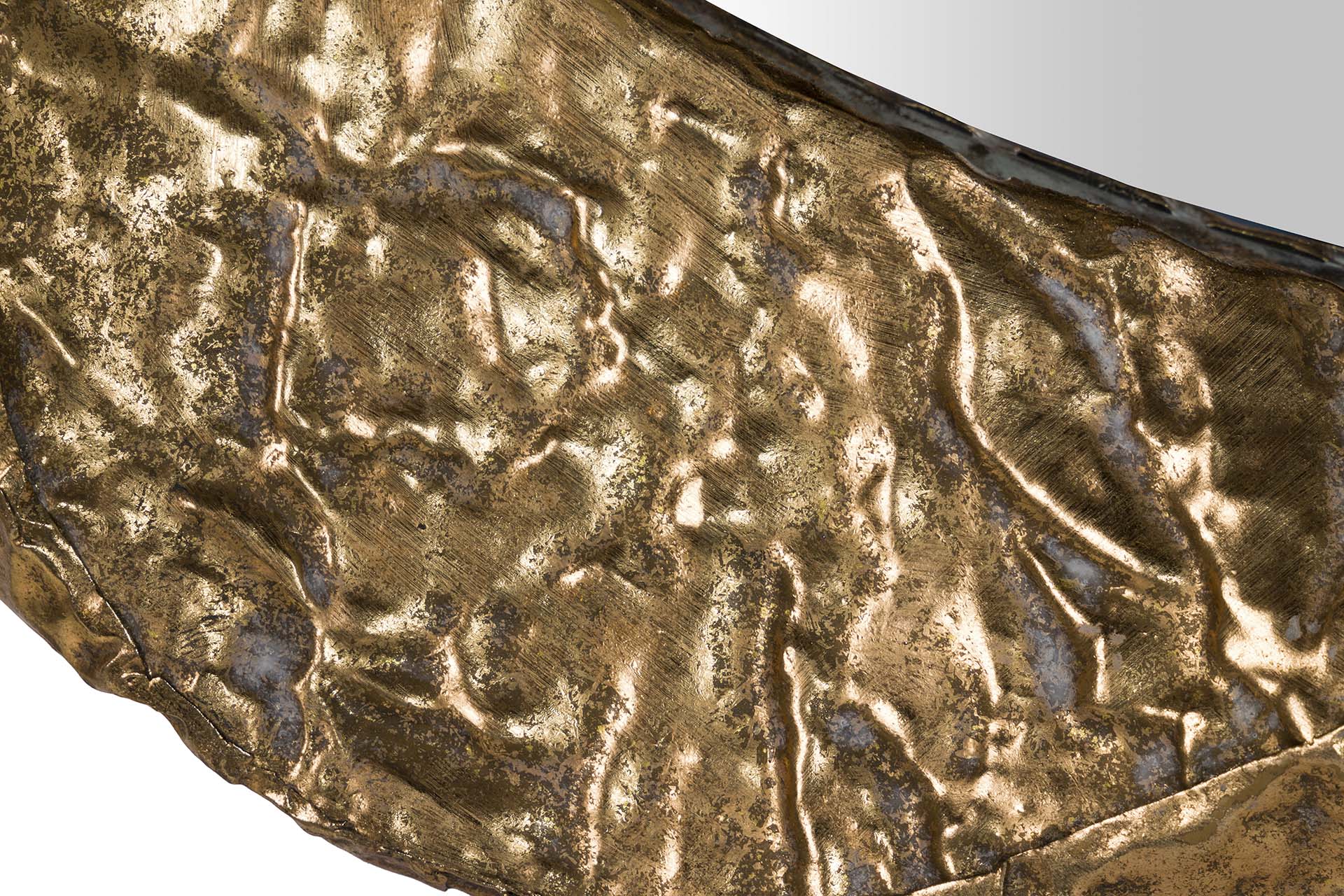 ESPELHO DE METAL DOURADO 104x7x104 CM