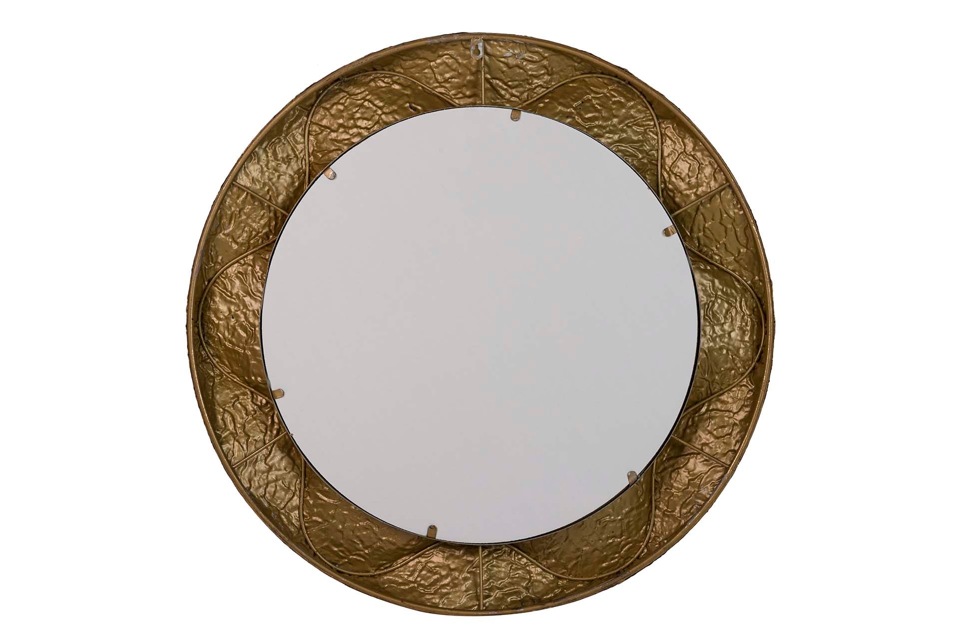 ESPELHO DE METAL DOURADO 104x7x104 CM