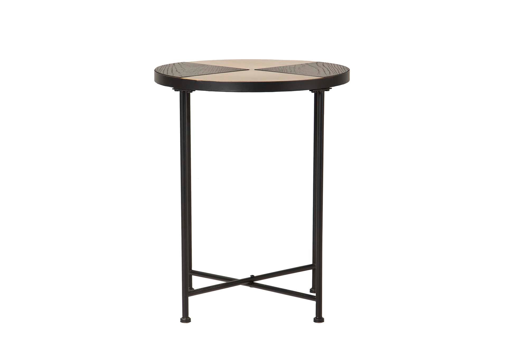 GOLDEN METAL AUXILIARY TABLE 40x40x50 CM