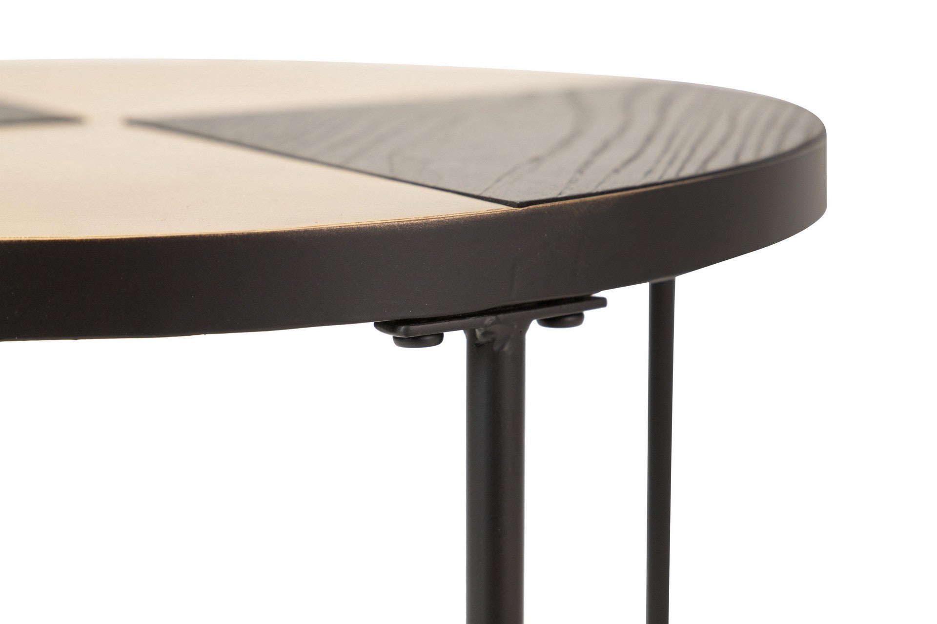 MESA AUXILIAR METAL DOURADO 40x40x50 CM