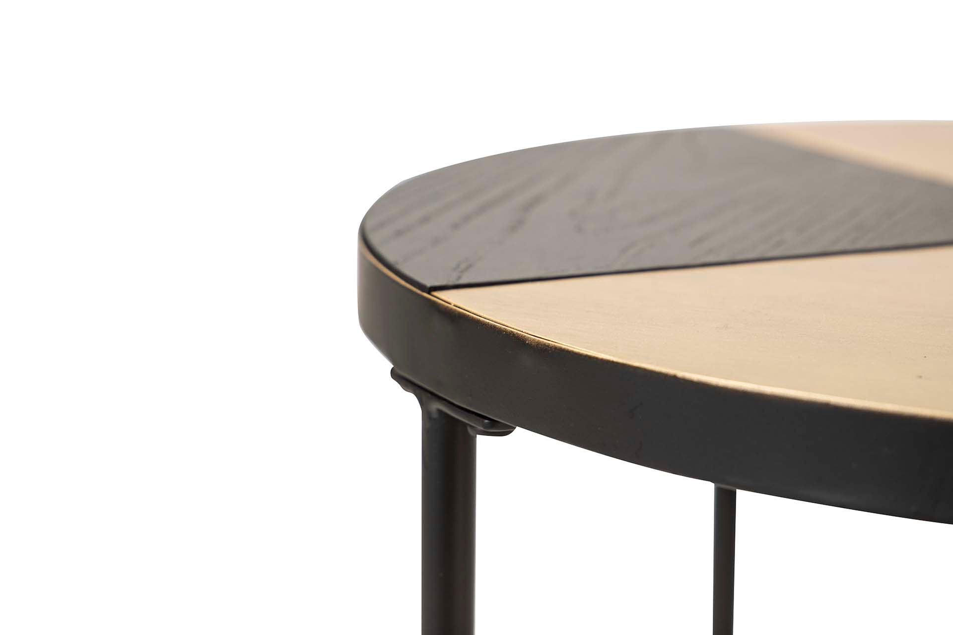 GOLDEN METAL AUXILIARY TABLE 40x40x50 CM