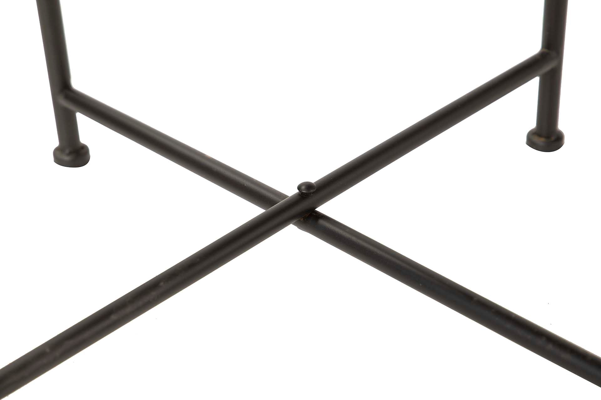 GOLDEN METAL AUXILIARY TABLE 40x40x50 CM