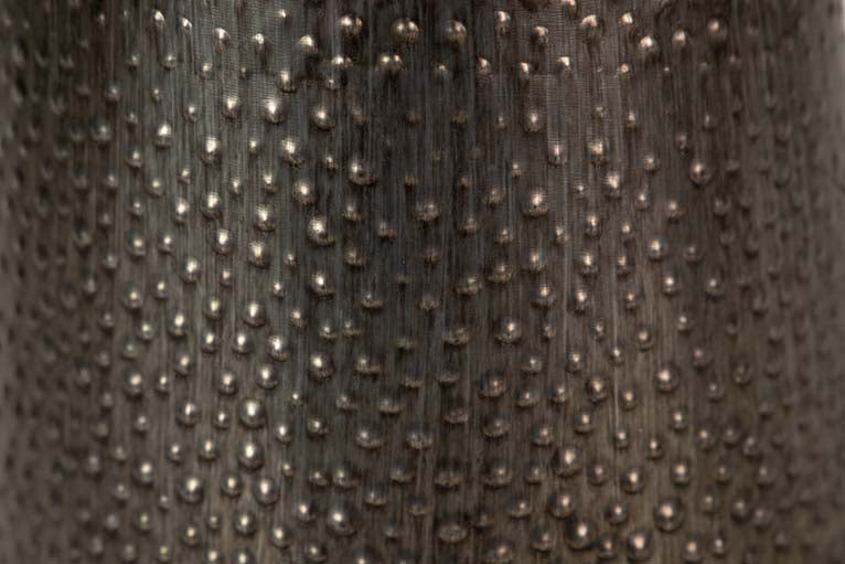 JARRON METAL MARRON 25x25x47 CM