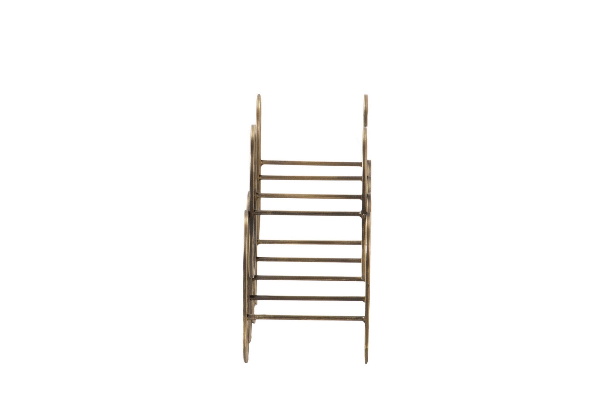 GOLDEN METAL BOTTLE RACK 51x17x30 CM