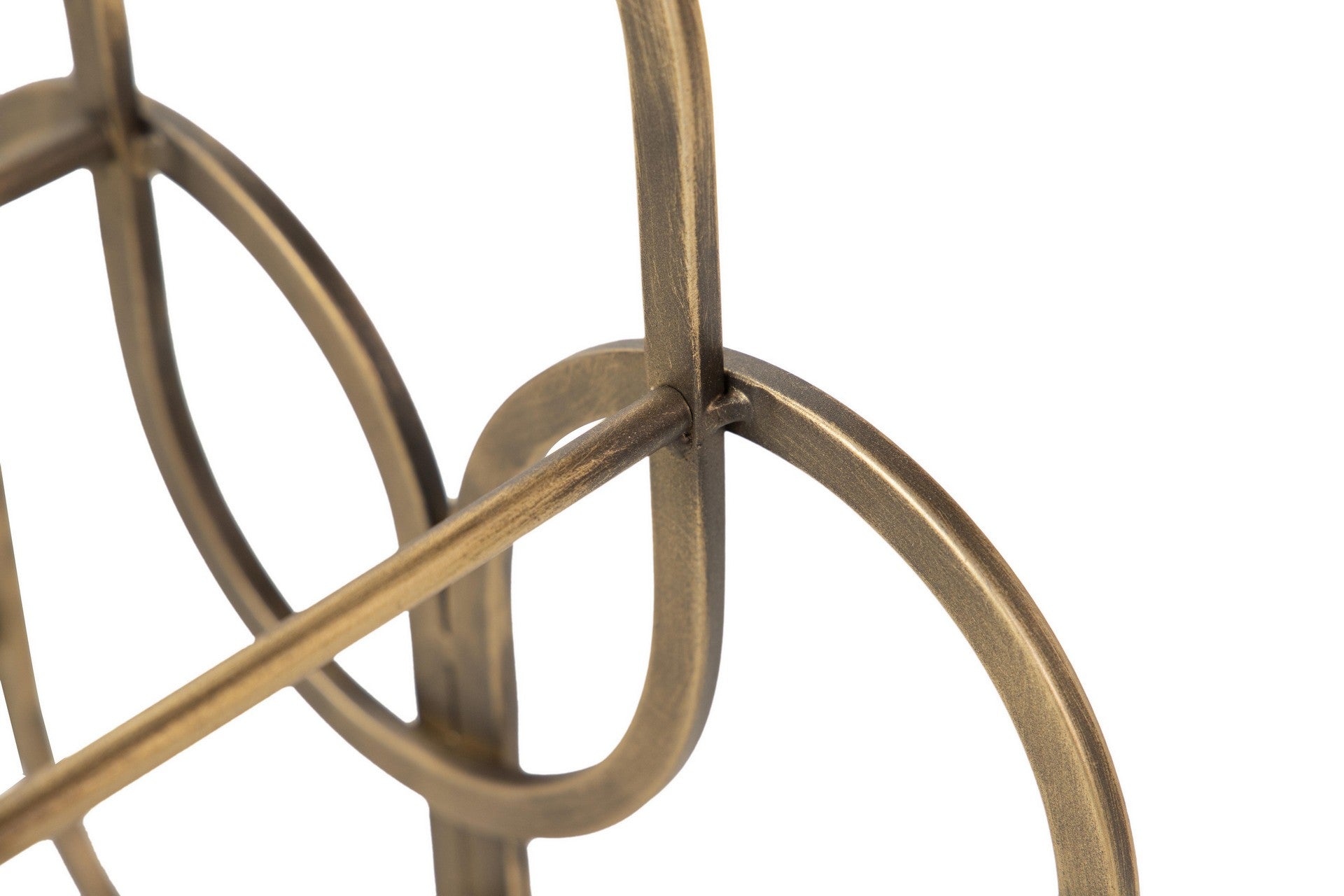 GOLDEN METAL BOTTLE RACK 51x17x30 CM