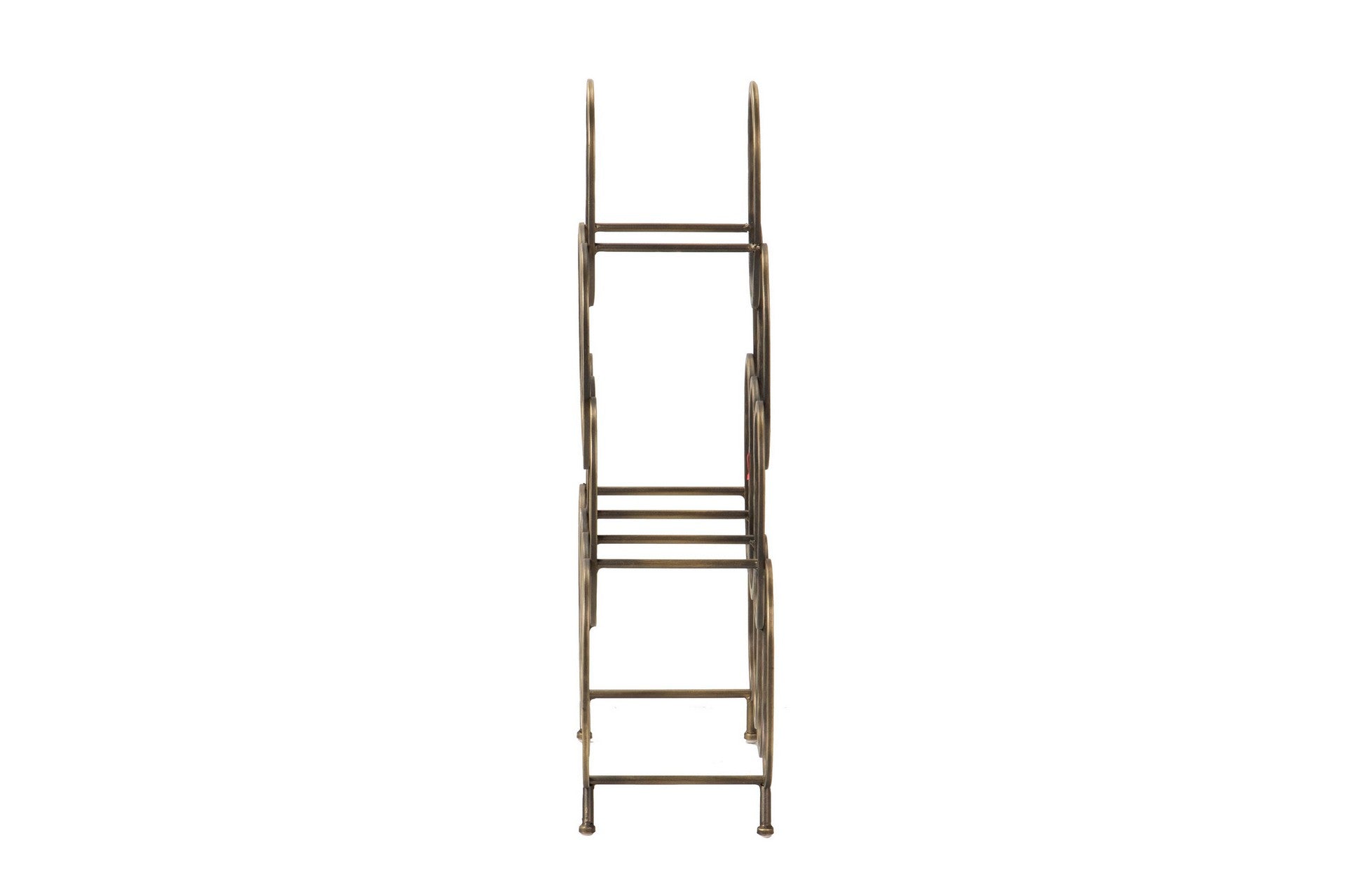 GOLDEN METAL BOTTLE RACK 51x17x63 CM