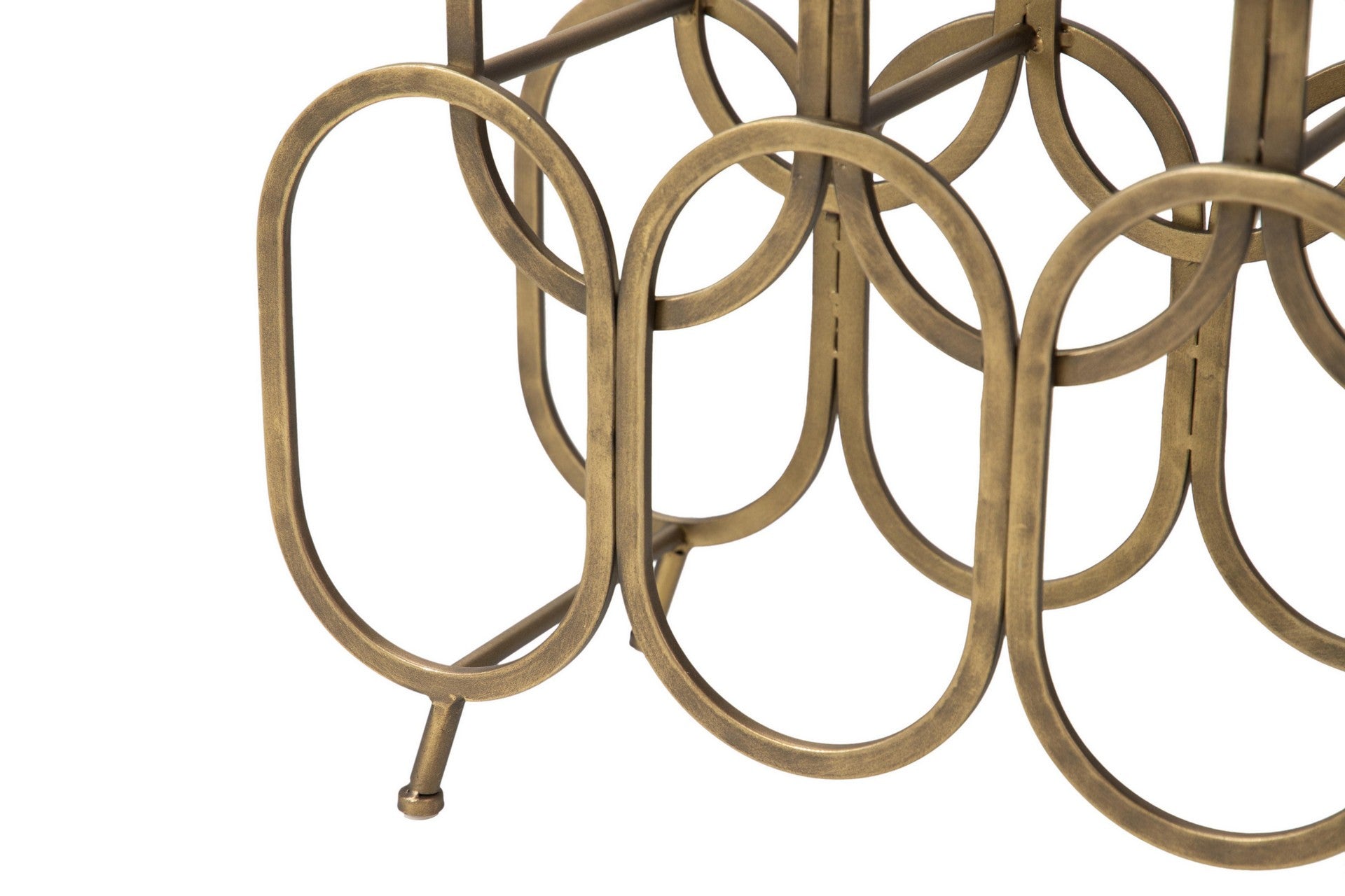 GOLDEN METAL BOTTLE RACK 51x17x63 CM