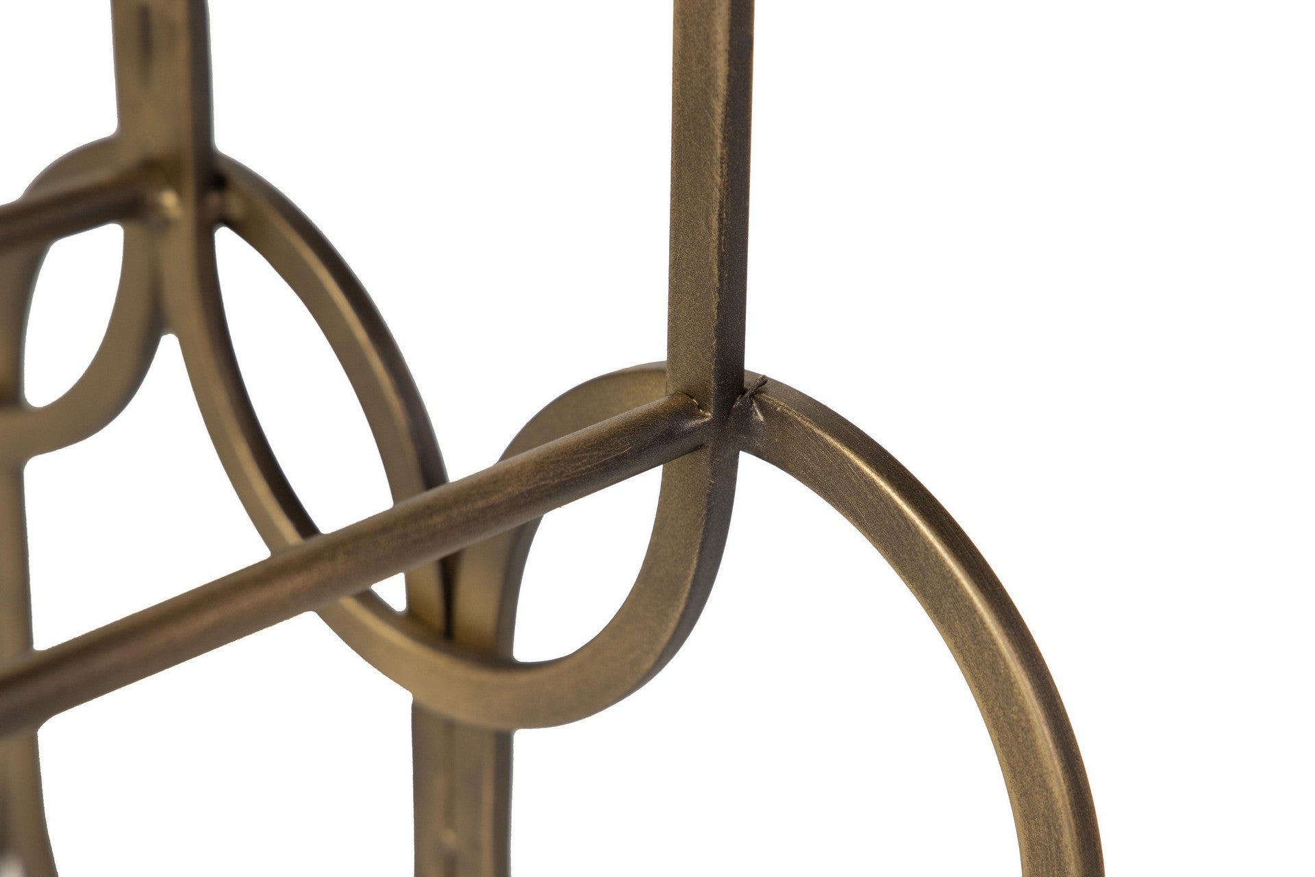 GOLDEN METAL BOTTLE RACK 51x17x63 CM