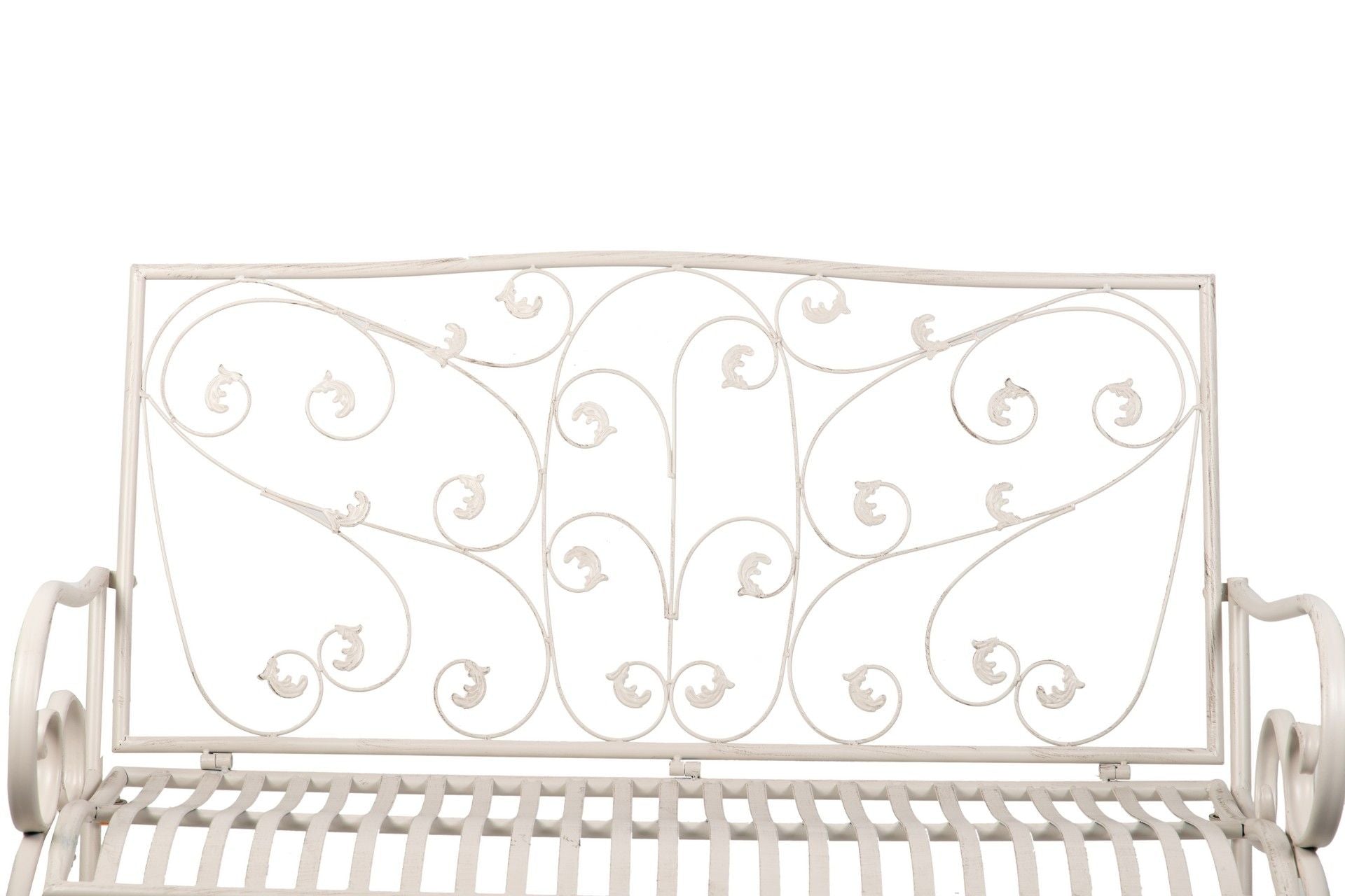 BANCO FORJA BLANCA ANTIQUE 110x66x95 CM