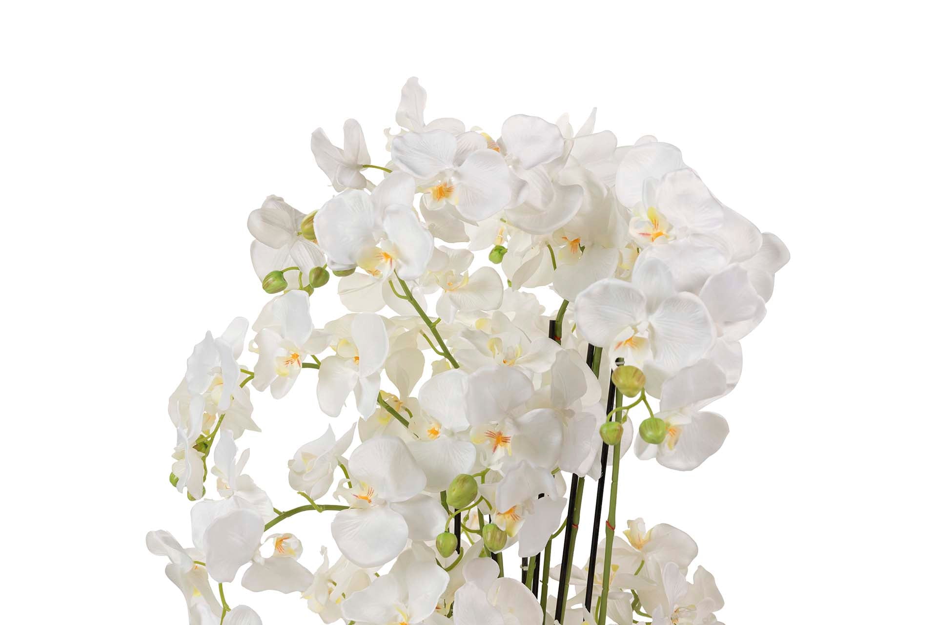 ORQUÍDEA DE POLIÉSTER BRANCA 70x70x155 CM