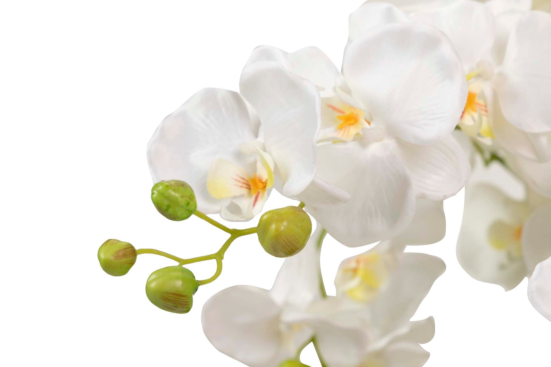 ORQUÍDEA DE POLIÉSTER BRANCA 70x70x155 CM