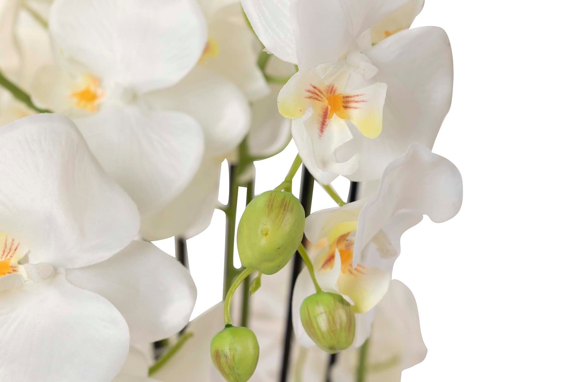 ORQUÍDEA DE POLIÉSTER BRANCA 70x70x155 CM