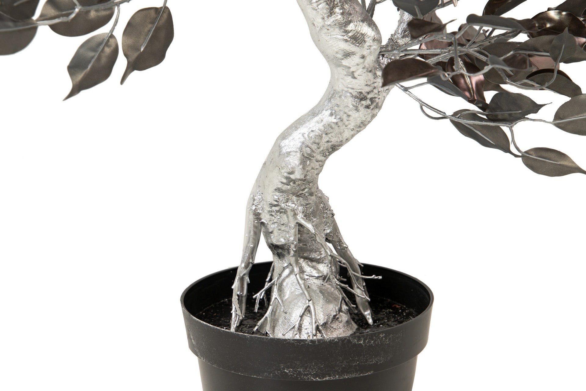 SILVER BONSAI TREE WITH POT 75x50x120 CM
