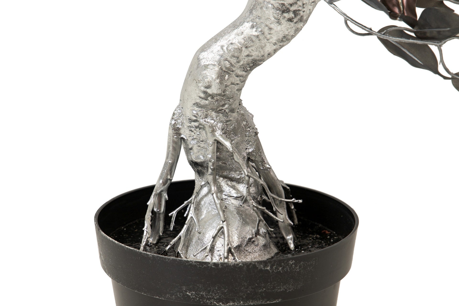 SILVER BONSAI TREE WITH POT 75x50x120 CM