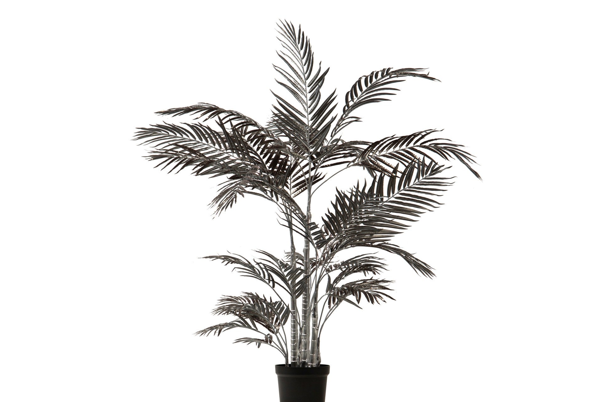 ARBOL PALMERA GRIS CON MACETA 75x45x135 CM