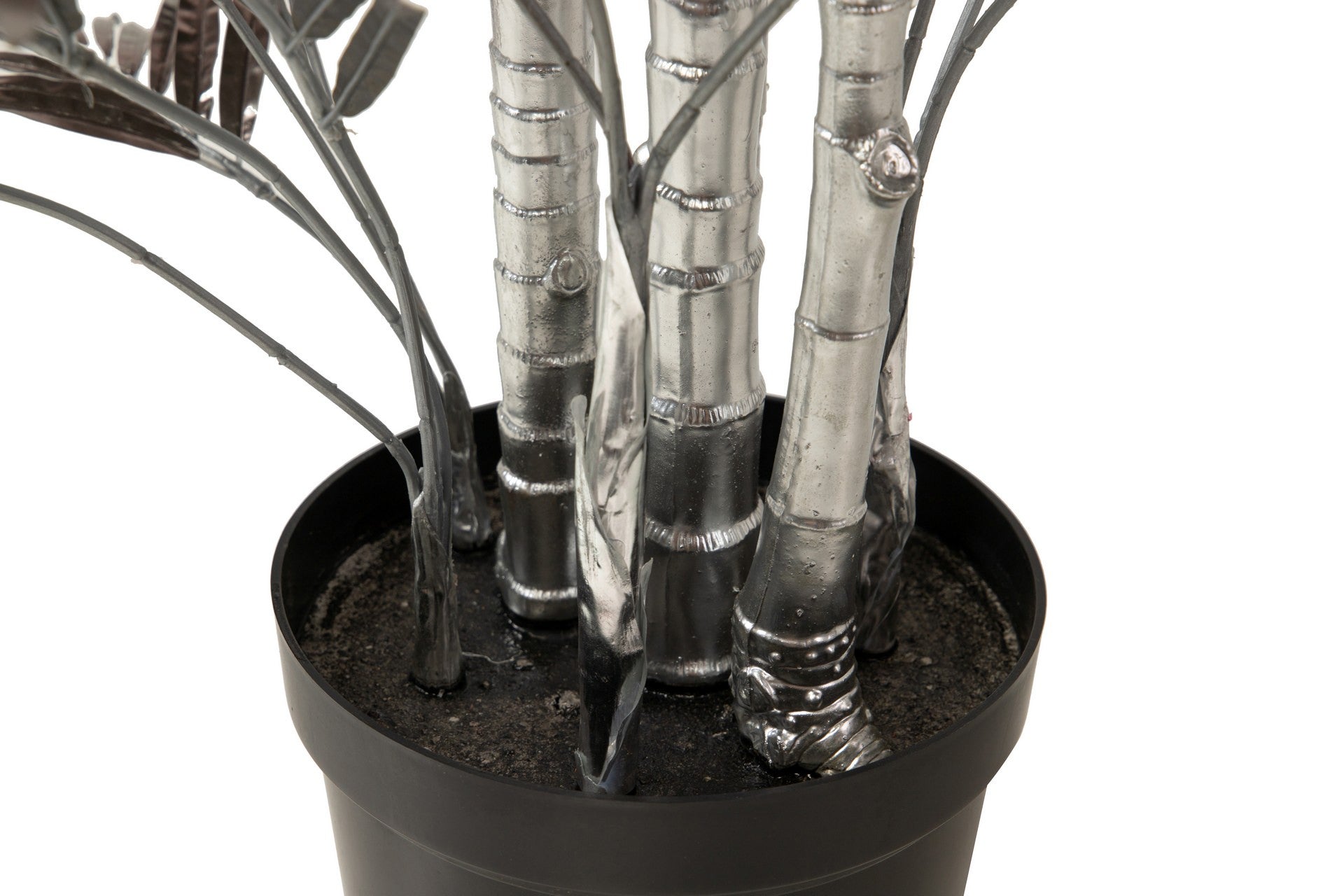 ARBOL PALMERA GRIS CON MACETA 75x45x135 CM