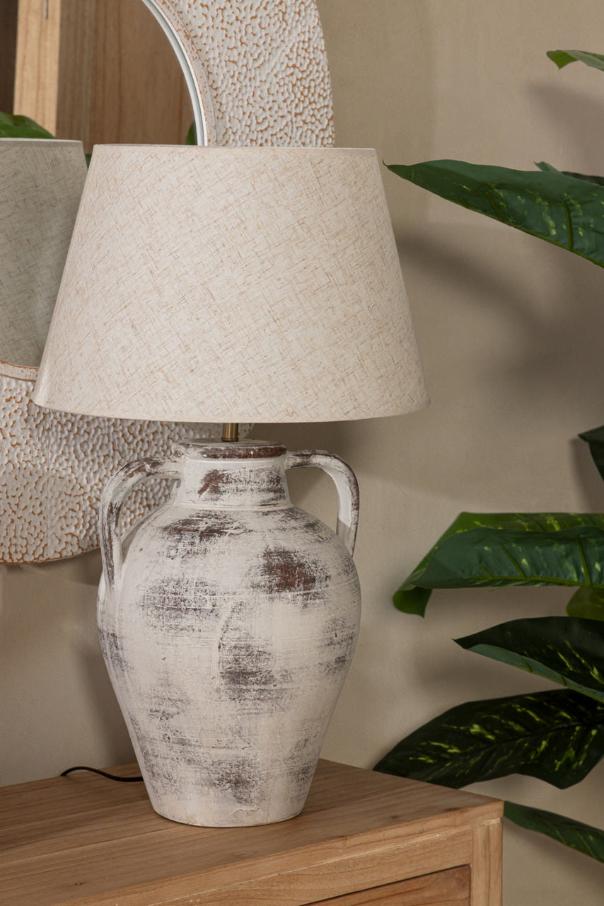 GRAY CERAMIC TABLE LAMP 40x40x65 CM